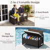 Patio Storage Bench - PE Rattan