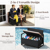 Patio Storage Bench - PE Rattan