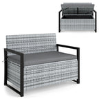 Patio Storage Bench - PE Rattan