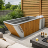 Thermowood and Stainless-Steel Cold Therapy Immersion Bath