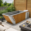 Thermowood and Stainless-Steel Cold Therapy Immersion Bath