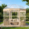 Pop Up Bubble Tent 10 x 10 FT for 8-10 People Weatherproof Pod with 540° Panoramic Clear PVC