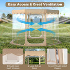 Pop Up Bubble Tent 10 x 10 FT for 8-10 People Weatherproof Pod with 540° Panoramic Clear PVC
