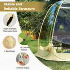 Pop Up Bubble Tent 630° Transparent PVC Igloo 8.5 x 8.5 FT