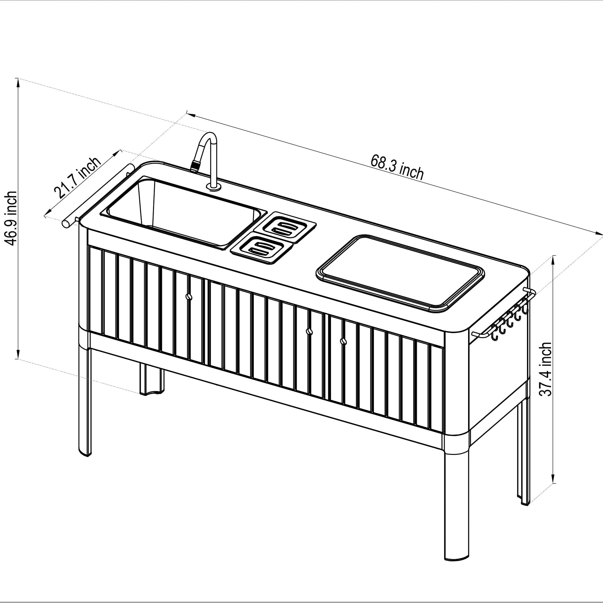 Portals Light Outdoor Kitchen