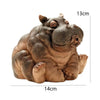 Hippo Pond Spitter Statue Decor Hippo Garden Outdoor Statue Animal Pond Sprinkler Yard Garden Decoration