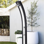 Outdoor Shower - 9 Gallon Solar Heated Shower with Adjustable Temperature Control