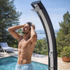Outdoor Shower - 9 Gallon Solar Heated Shower with Adjustable Temperature Control