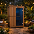 Infrared & Steam Sauna Combo | Cedar | 2-Person | Trinity Series