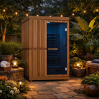 Infrared & Steam Sauna Combo | Cedar | 2-Person | Trinity Series