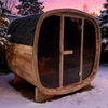 4-Person Outdoor Steam Sauna | Natural Red Cedar Wood | Aromatic Wellness & Relaxation Experience