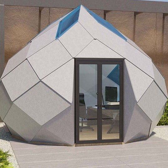 Zomes Pod - 120 sq ft Eco-Friendly Outdoor Office Pod