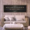 Welcome To Our Deck Sign II