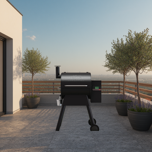 Pro 575 Wood Pellet Grill & Smoker with Wifi, App-Enabled, Black