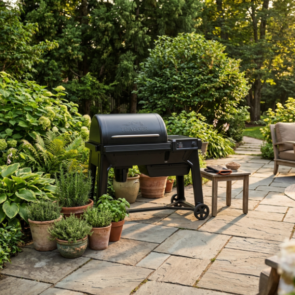 The Woodridge Electric Wood Pellet Grill and Smoker, Wi-Fi Temperature Control, 6-In-1 for Outdoor Grilling, Smoking, BBQ