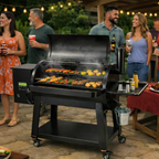Portable Charcoal Grill Propane Gas Grills with Cover and Cart