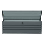 260 Gallon Metal Outdoor Deck Box Waterproof