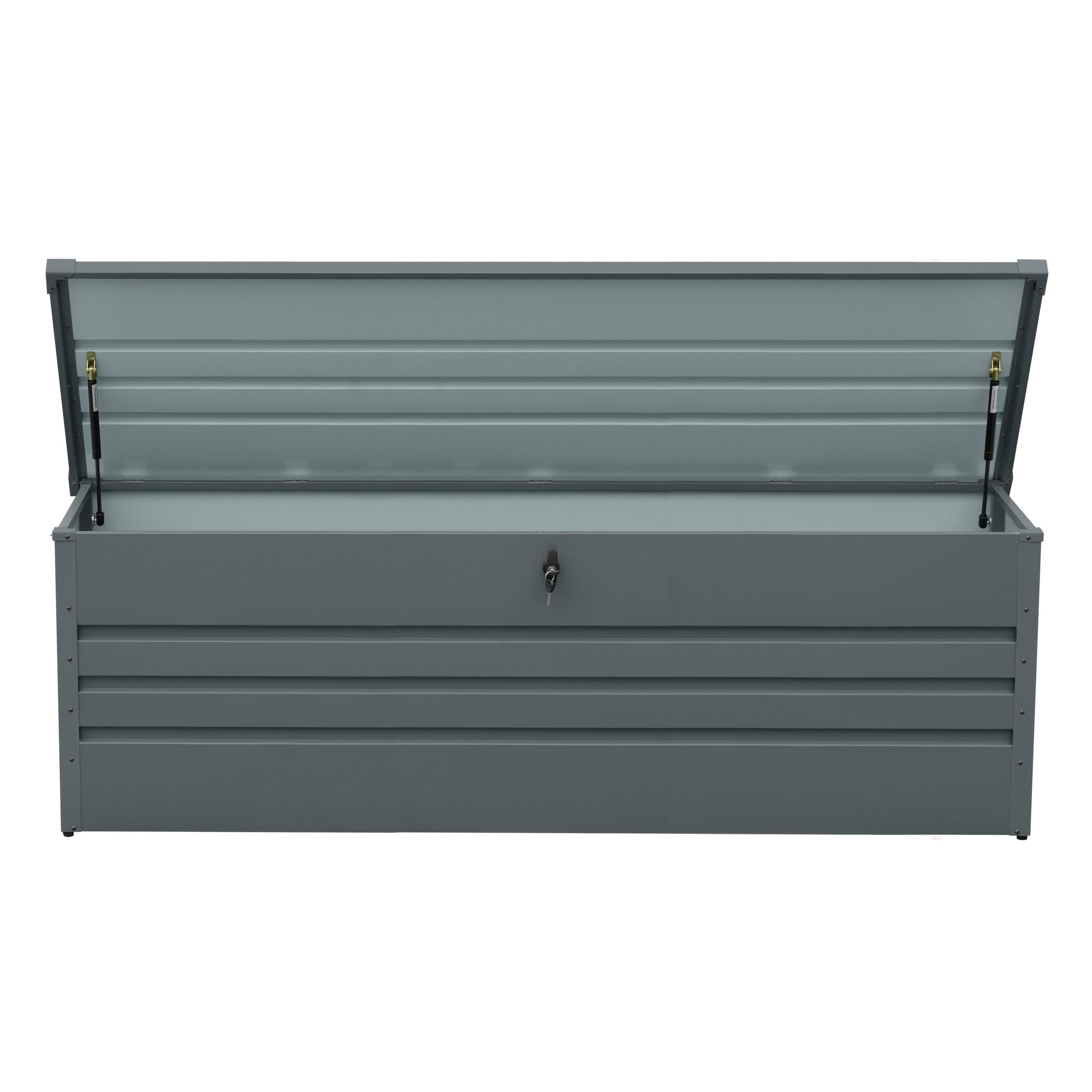 260 Gallon Metal Outdoor Deck Box Waterproof