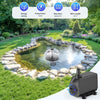 Floating Pond Fountain with Remote Control RGB LED Lights, 40W 660GPH Water Pump with 3 Spray Modes, Floating Fountain 27FT Cord & 65.6FT Mooring Line for Garden Ponds, Outdoor Water Features