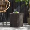 Kingstown Round Wicker Barrel Side Table