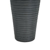 31.5" Tall Striped Column Fountain With LED Light - Designed For Outdoor Spaces - Gray