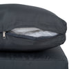 New Comming Outdoor Brown PE Wicker Sofa Set - 2 Pieces with Grey Cushions