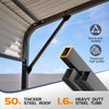 20'x20' Galvanized Steel Carport Canopy