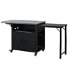 Foldable Outdoor Prep Station BBQ Cart Patio Dining Cart