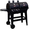 Char-Griller ® Dual-Function 2-Burner 24,000 BTU Propane Gas and Charcoal Combination Grill and Smoker with 870 Cooking Square Inches in Black, Model E5030