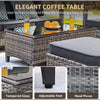7 - piece Outdoor Rattan Patio Furniture Set with Swivel Rockers