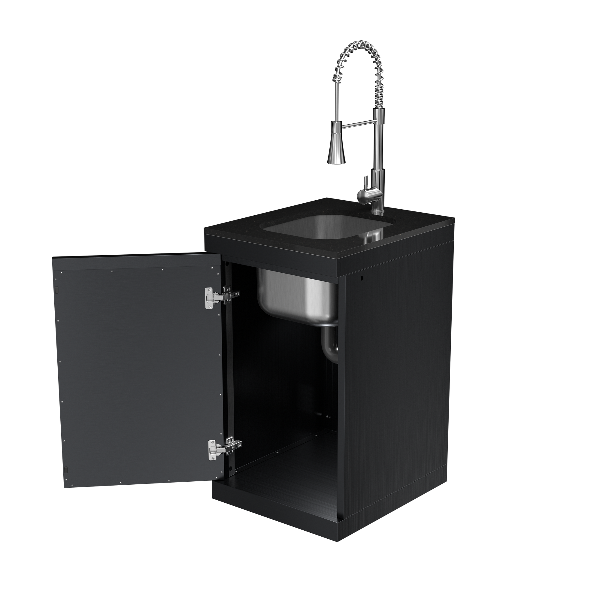 Sink Cabinet with Tap Stainless Steel Outdoor Kitchen Islands