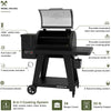 Oakford 875 Pro Pellet Gril with 824 SQ in Cooking Area, Cast Iron Grates, I-Site View Indicator, Heavy Duty Pellet Smoker Grill with Bluetooth Connectivity - 910-0512