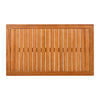4-Piece Acacia Wood Outdoor Patio Furniture Set with Thick Cushions