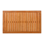 4-Piece Acacia Wood Outdoor Patio Furniture Set with Thick Cushions