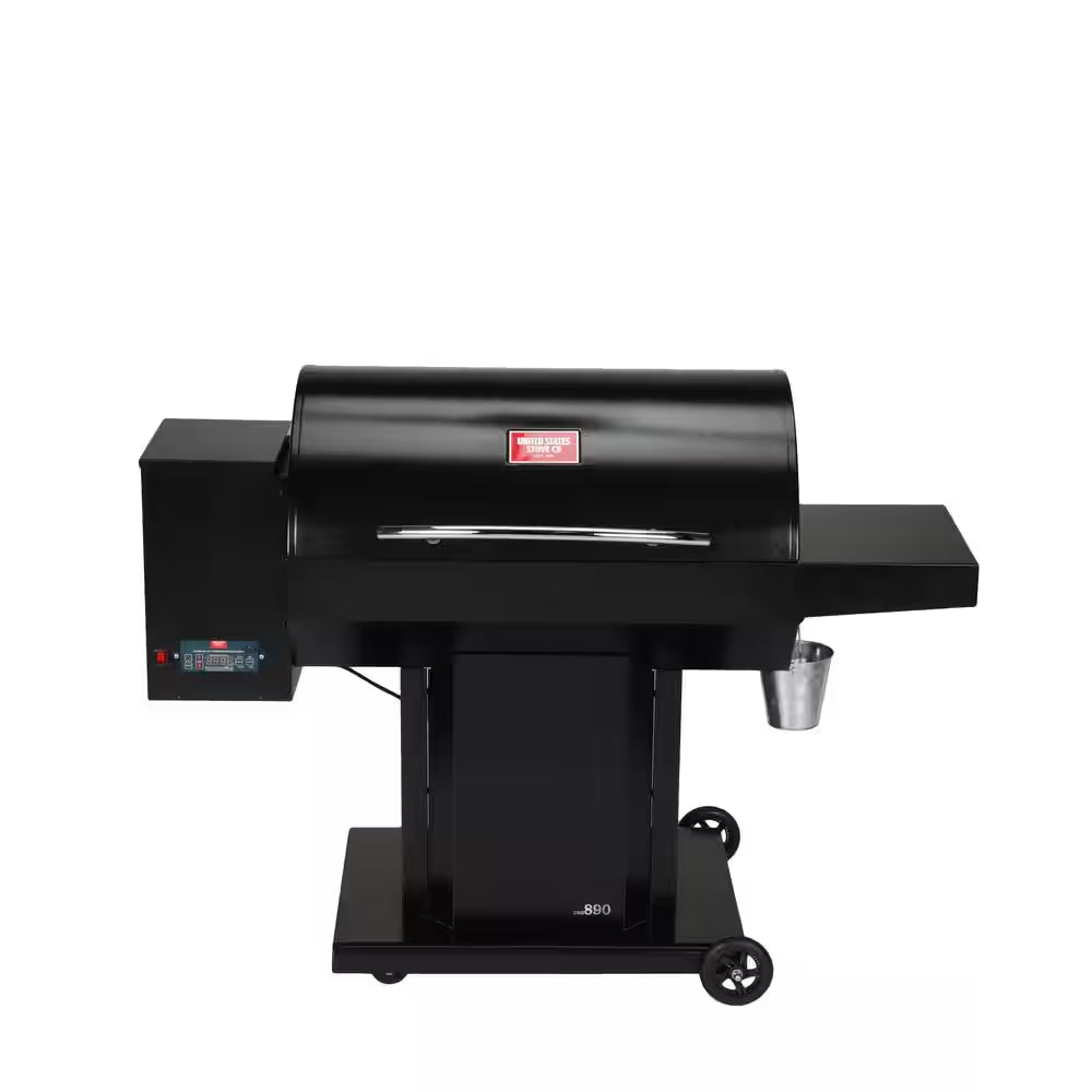 USSC Grills - The Irondale USG890 Wood Pellet Grill and Smoker in Black