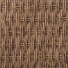 Patio 4-Piece Brown PE Wicker Sofa Set with Grey Cushions