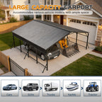 20'x20' Galvanized Steel Carport Canopy