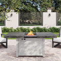 Premium 50K BTU Rectangle Outdoor Aluminum Fire Pit Table