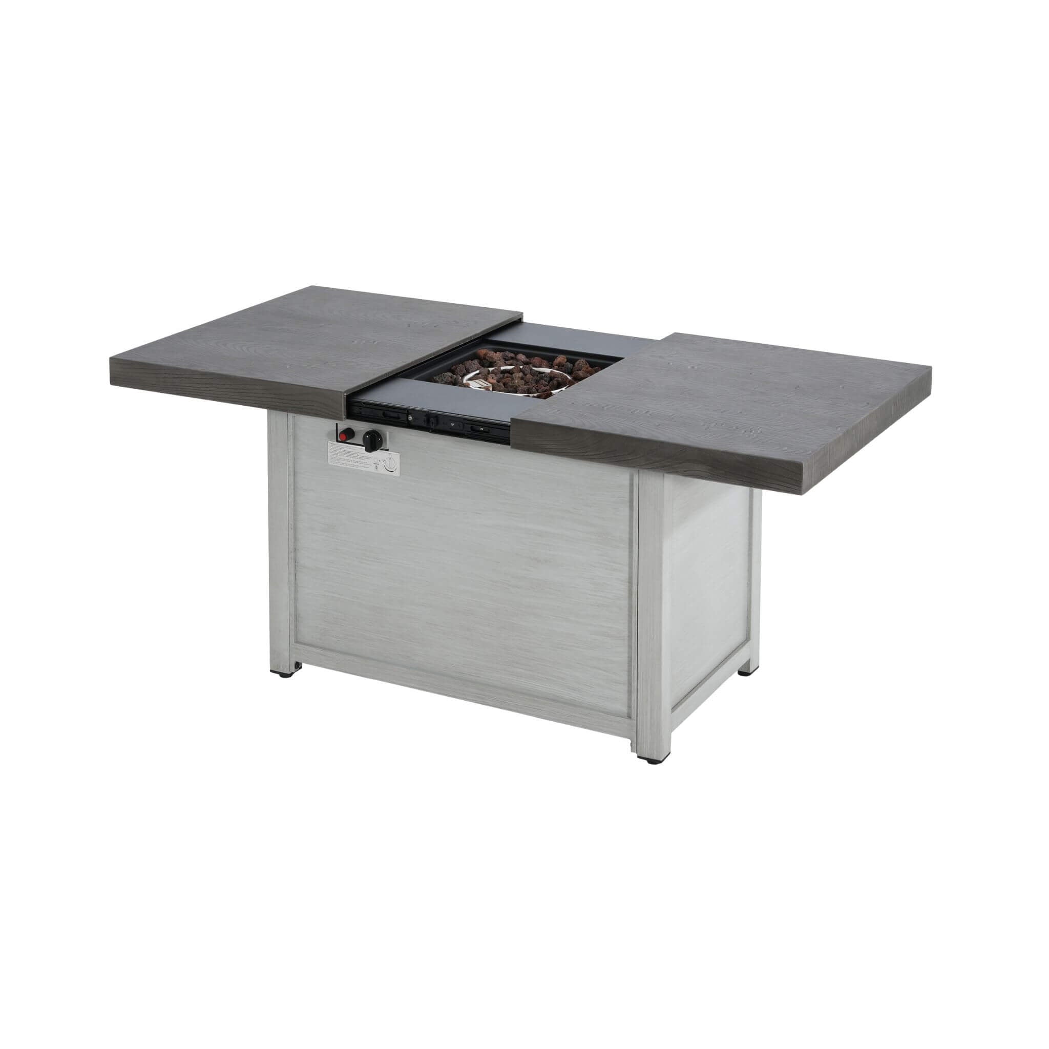 Premium 50K BTU Rectangle Outdoor Aluminum Fire Pit Table