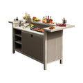 Premium All-Weather Spacious Outdoor Patio Bar Table With Aluminum Frame