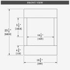 Cube 2025WM Freestanding Electric Fireplace [CUBE-2025WM]