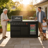 65-Inch 4-Burner Stainless Steel Propane Gas Outdoor Kitchen Island