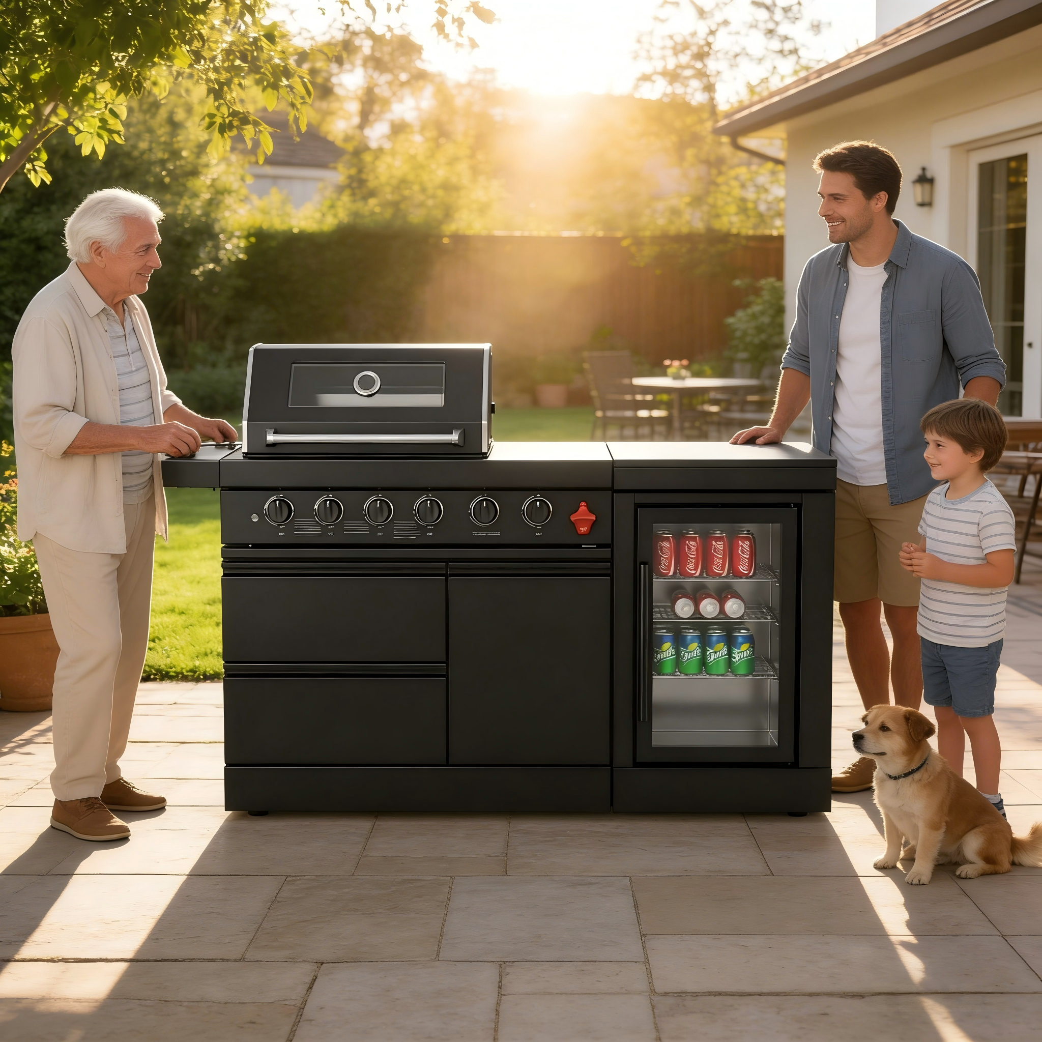 65-Inch 4-Burner Stainless Steel Propane Gas Outdoor Kitchen Island