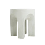Outdoor MGO Round Top Side Table in Antique White