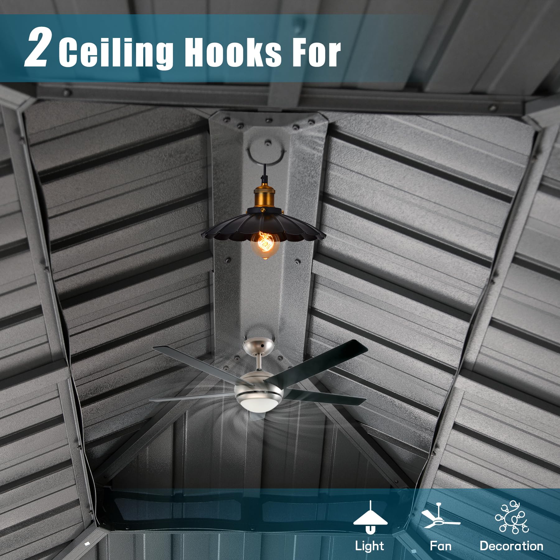 12' x 14' Hardtop Aluminum Outdoor Gazebo