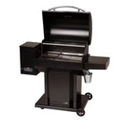 USSC Grills - The Cumberland Wood Pellet Grill and Smoker in Black with Searing Grate