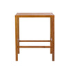 41.14-Inch Height Teak Finish Acacia Solid Wood Outdoor Dining Table