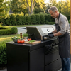 84.7 Inch 4-Burner Deluxe Stainless Steel Propane Gas Outdoor Kitchen Barbecue Island Grill