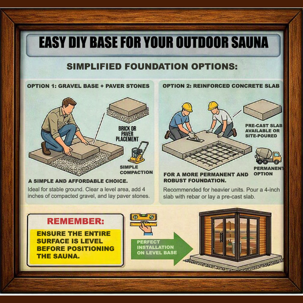 DIY Level Sauna Base
