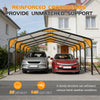 20'x20' Galvanized Steel Carport Canopy